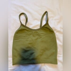 SET Active Olive Crop Top